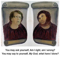 Botched Ecce Homo Painting
