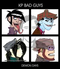 Gorillaz "Demon Days" Cover Art
