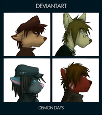 Gorillaz "Demon Days" Cover Art