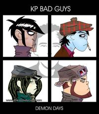 Gorillaz "Demon Days" Cover Art