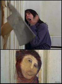 Botched Ecce Homo Painting