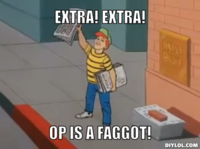 OP is a Faggot