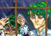 Season 0 Kaiba Staring At the Rain Through a Window