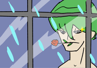 Season 0 Kaiba Staring At the Rain Through a Window