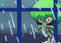 Season 0 Kaiba Staring At the Rain Through a Window