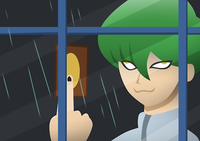 Season 0 Kaiba Staring At the Rain Through a Window