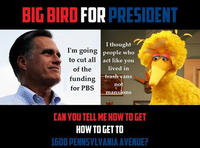 Fired Big Bird / Mitt Romney Hates Big Bird