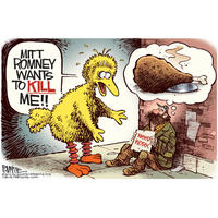 Fired Big Bird / Mitt Romney Hates Big Bird