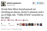 Nate Silver / Drunk Nate Silver