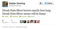 Nate Silver / Drunk Nate Silver