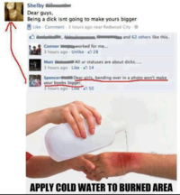 Apply Cold Water To That Burn