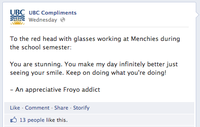 University Compliment Facebook Pages