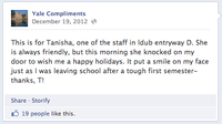 University Compliment Facebook Pages