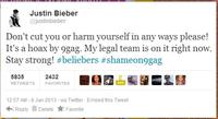 #CuttingForBieber