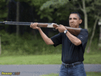 Obama Skeet Shooting Photo