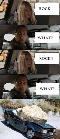 The Rock Driving