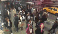 NYC Cardstand Earthcam Trolling / "I'll Be There in 30 Minutes"
