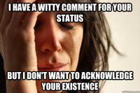 First World Problems