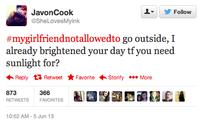 #MyGirlfriendNotAllowedTo