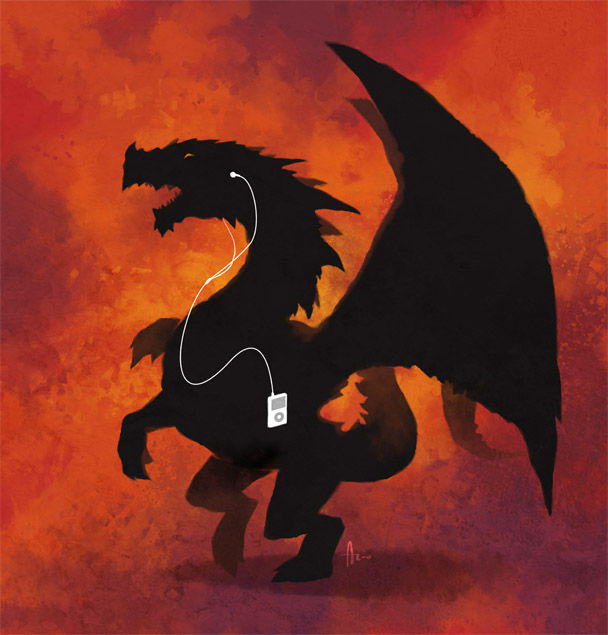 Dragon_and_Ipod_by_nJoo.jpg