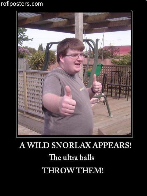 A wild Snorlax appears!