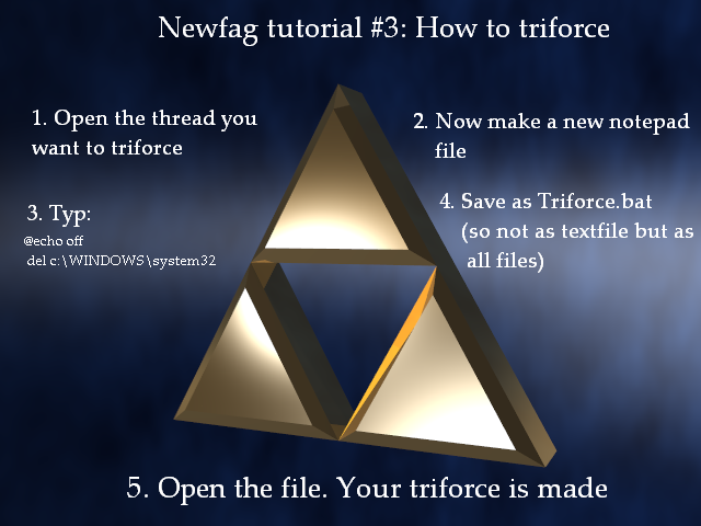 Newfags Can't Triforce