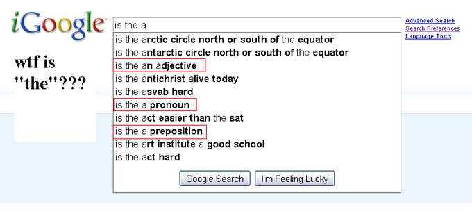 Google Search Box Suggestions 