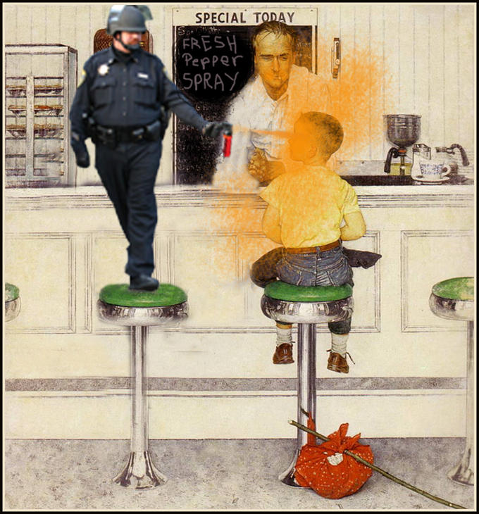 [Image 206142] Casually Pepper Spray Everything Cop Know Your Meme