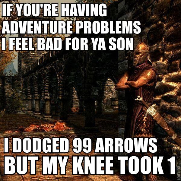 [Image 216715] I Took an Arrow in the Knee Know Your Meme