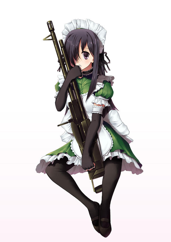 Hanako with an LMG, by Doomfest