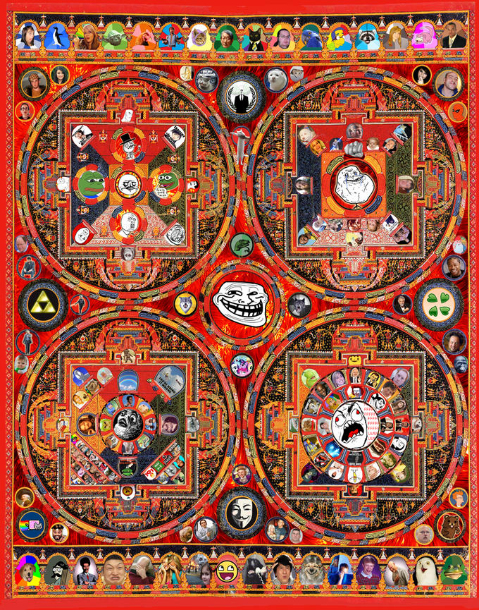 Meme Mandala by Howard Hallis