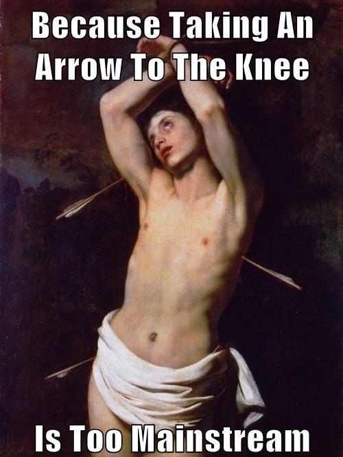 Saint Sebastian the hipster Martyr