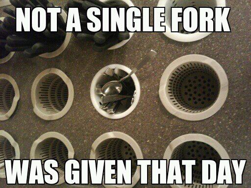 no forks