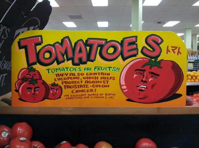 Didn't expect to see this face on a grocery store sign