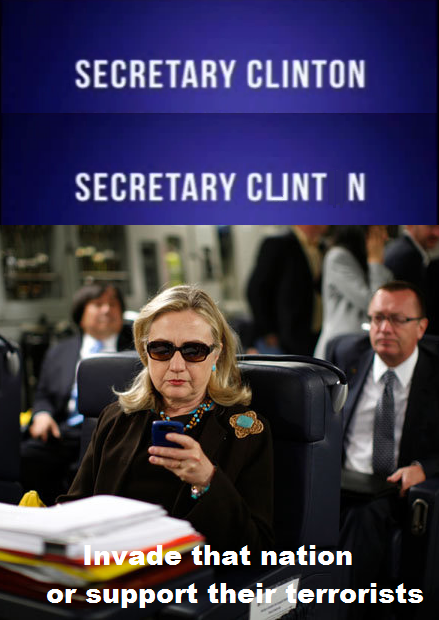 Clinton's response to everything