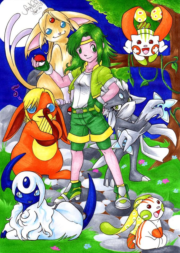 Pokemon meets Final Fantasy 4 by http://soranoryu.deviantart.com/