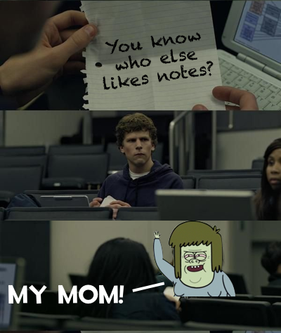 Muscle Man Passes Zuckerberg a Note