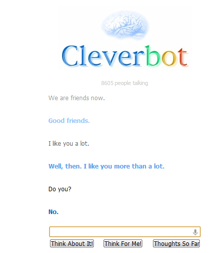 Cleverbot is mean