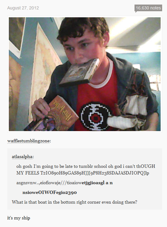 Late for tumblr school