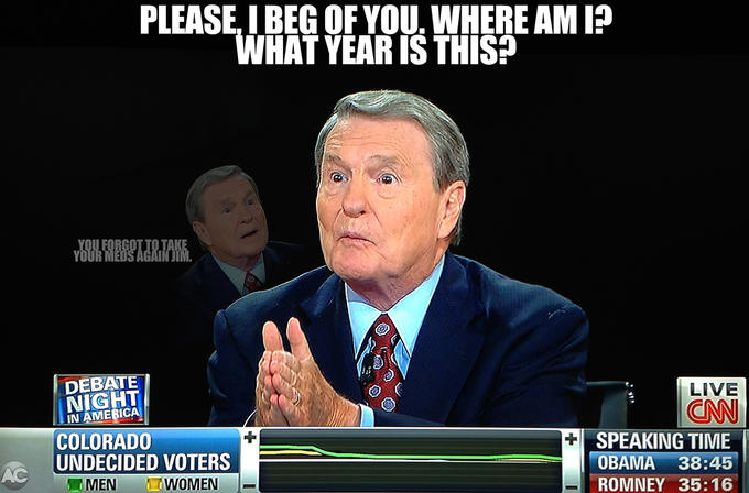 Jim Lehrer's Bad Night - Who Am I?