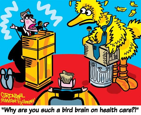 Why are you such a Big Brain on Healthcare? - Romney debates Big Bird