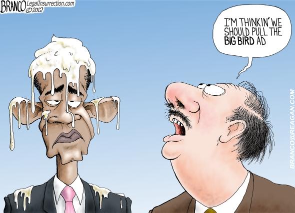 Obama Egged By Big Bird