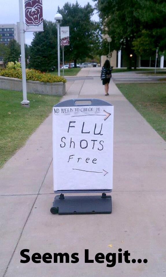 I'd rather get sick
