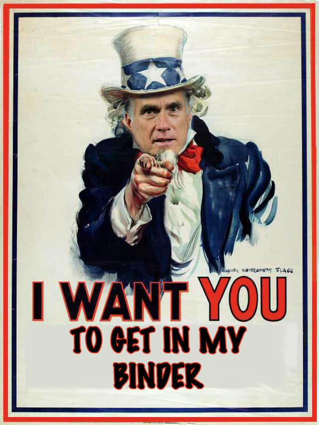 I want you.... to get in my binder!