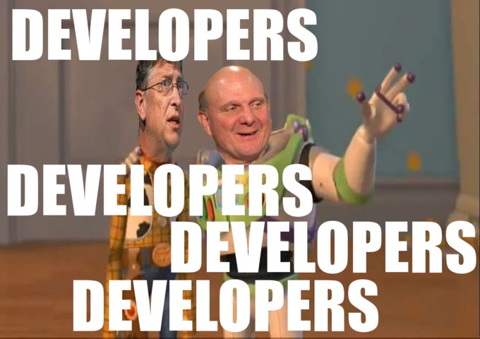 Developers. Developers everywhere.