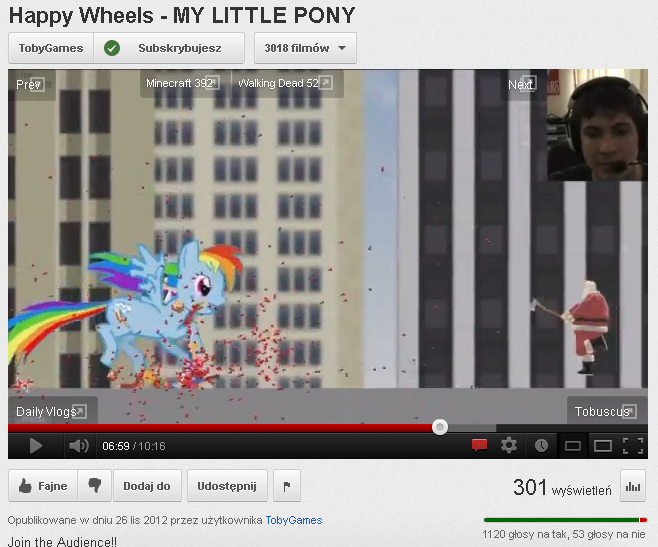 When a YouTuber with over 2 kk subs says word "pony" in a video, shitstorm cannot be avoided...