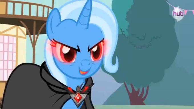 Trixie with red eyes