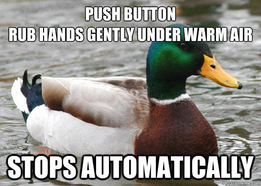 Hand dryer mallard