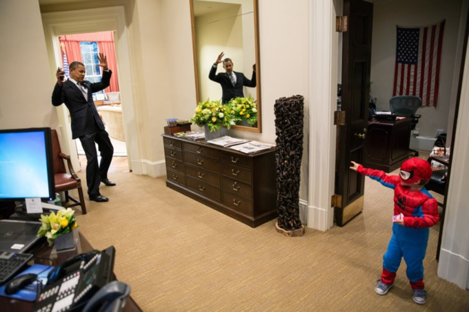 Spidey stops Obama