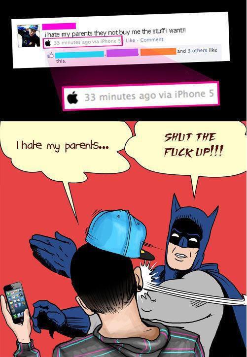 Batman Slaps Spoiled Brats